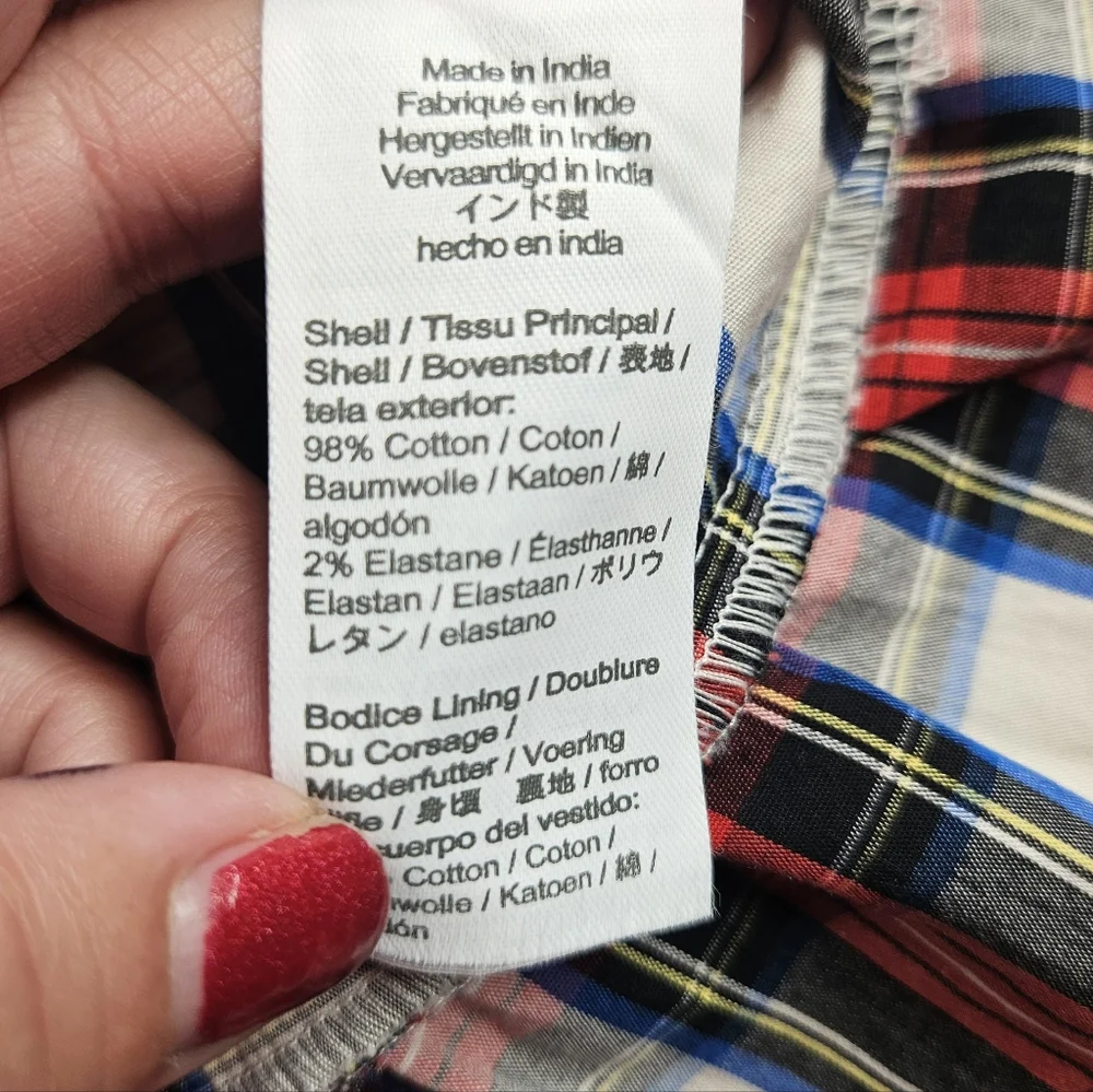 CrewCuts From J. Crew 3T Holiday 2024 Red Plaid Dress - Picture 5 of 8